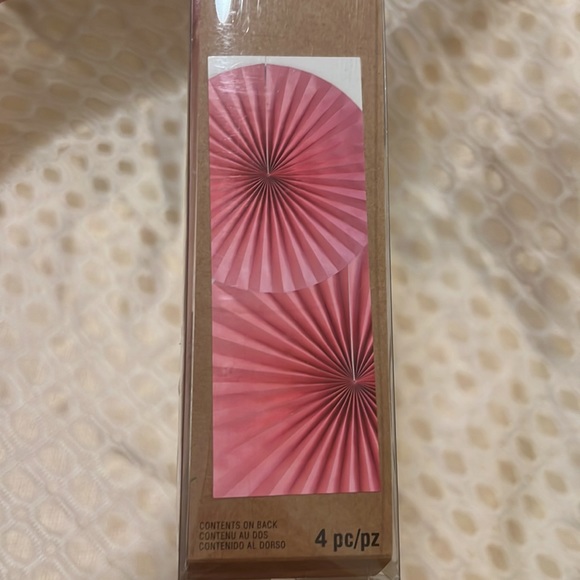 TWO Pink JUMBO Pinwheel Rosettes RECOLLECTIONS CRAFT IT 24” and 38” - Picture 4 of 6